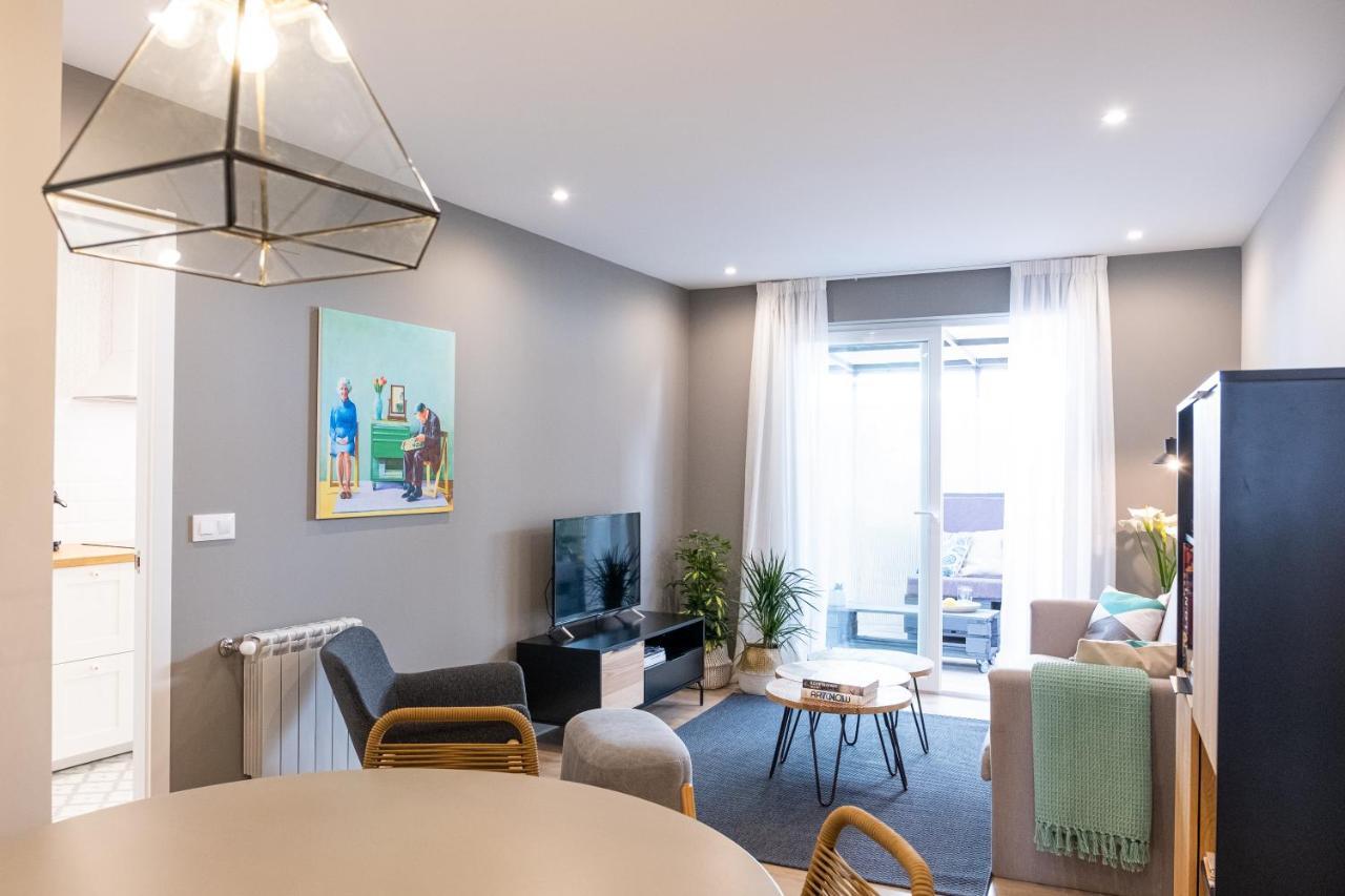 Apartamento De Diseno Centrico Con Terraza Espectacular Santiago de Compostela Bagian luar foto