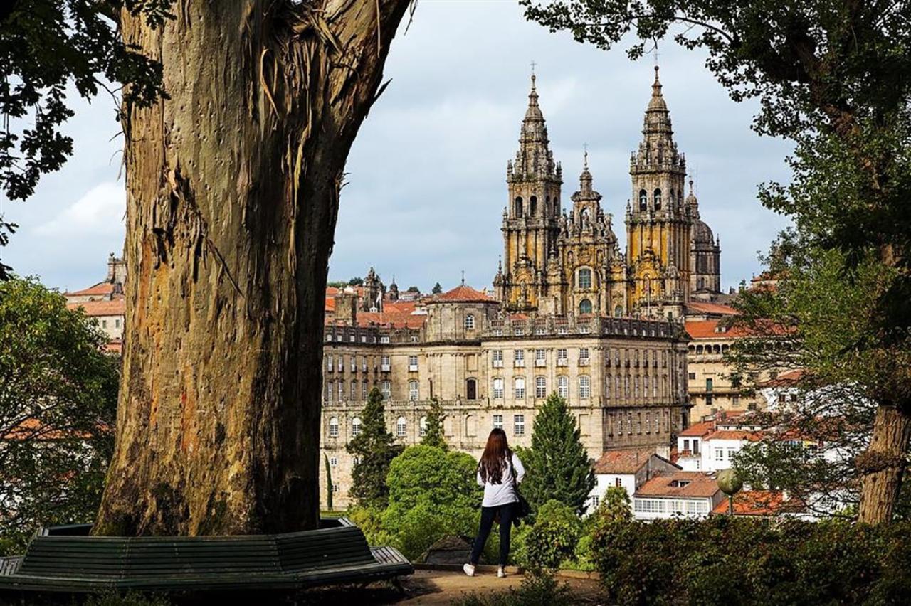 Apartamento De Diseno Centrico Con Terraza Espectacular Santiago de Compostela Bagian luar foto